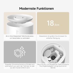 Umidificator Inteligent Xiaomi Smart Humidifier 2, Capacitate 4.5L, Nebulizare 350mLh - Img 15
