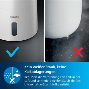 Umidificator Philips Serie 3000, 300 mlh, 3L, Alb - Img 4