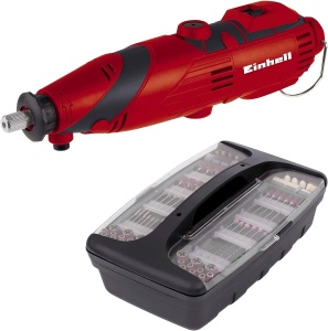 Unealta de slefuit si gravat Einhell TC-MG 135 E, 135W, 189 piese, cu suport telescopic