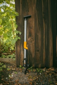 Unelte de gradinarit - Fiskars Unkrautstecher ergonomic, 1100g, inox, negruportocaliu - Img 3