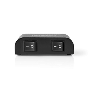Unitate de control pentru boxe Nedis - 2 cai, conectare sigura, metalica, neagra - Img 1