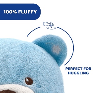 Ursulet de plus Chicco First Dreams Ursulet de plus, Proiector moale cu lumina de noapte, Efecte de lumina si melodii relaxante, Jucarie pentru copii 0+ luni, Albastru deschis, TU - Img 6
