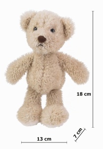 Ursulet de Plus Schaffer Luca, 18 cm, Culoare Hellbraun, Material Moale - Img 5