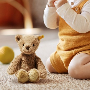 Ursulet de plus Steiff Thommy - 20 cm, Caramel, Jucarie moale - Img 3