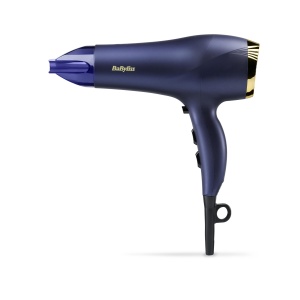 Uscator de par BaByliss Midnight Luxe - Uscator de par puternic de 2300 W, tehnologie anti-incretire, uscare rapida, profesional si usor, 3 setari de caldura si 2 setari de viteza, 5781E