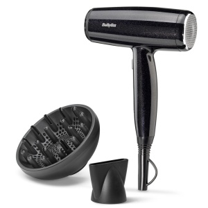 Uscator de par BaByliss Midnight Shine, 2100W, Ioni, cu difuzor, compact