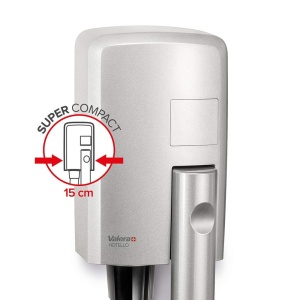 Uscator de par cu tub Valera Hotello 1200W, argintiu, montare pe perete - Img 2
