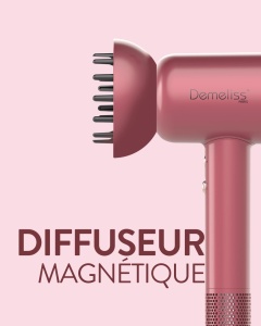 Uscator de par Demeliss Saint Algue Cherry Cherie, 4 temperaturi, 3 viteze, set complet - Img 5