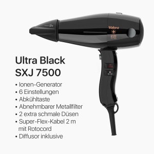 Uscator de par profesional Valera Swiss Silent Jet 7500 Ultrablack 2000W Motor PM-Pro - Img 2