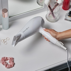 Uscator de par Remington Ion (2200W, inel ceramic Ionic Care: coafare delicata si distributie uniforma a caldurii, 3 niveluri de incalzire si 2 niveluri separate ale ventilatorului + etapa de racire, 2 atasamente) D3199 [Exclusiv ] - Img 3