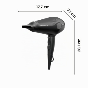 Uscator de par Rowenta UltraSilence CV6430F0, 2100W, 66.5dB, compact - Img 3
