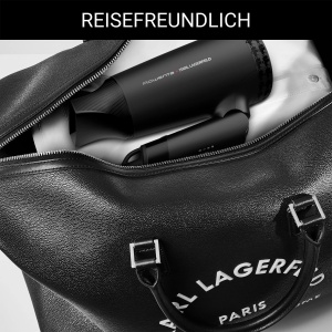 Uscator de par Rowenta x Karl Lagerfeld CV184L, compact, puternic, negru - Img 4
