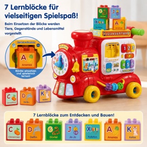Vagon de jucarie VTech Entdecker-Eisenbahn cu 4 moduri de joc - Img 7