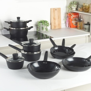 Vas de gatit Russell Hobbs RH03266EU7 28cm Verde cu capac, antiaderent ceramic - Img 5
