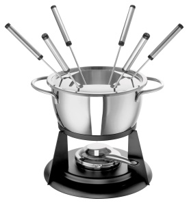 Vas pentru fondue Rohe Fenja 1.8L din otel inoxidabil, 18cm, argintiu