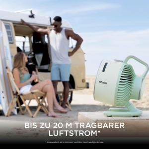 Ventilator cu pulverizare Shark FlexBreeze HydroGo FA050EUGN, 12 ore autonomie, culoare mint - Img 5