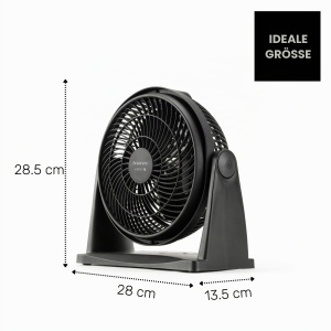 Ventilator de masa Taurus Ice Brise Mini FA6001, 25 cm, 23 W, Negru - Img 7