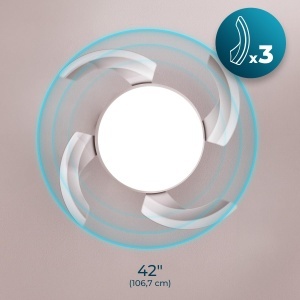 Ventilator de tavan Cecotec Aero 4500 Puzzle, 30W, cu lumina LED, negru - Img 4