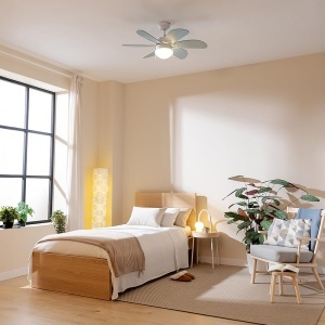 Ventilator de tavan Cecotec EnergySilence 3600 Vision Sky, 50 W, 92 cm, AlbAlbastru - Img 4
