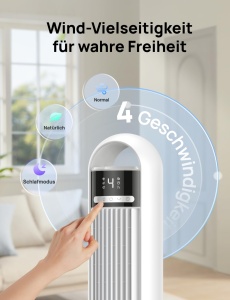 Ventilator Smart DREO, 28 dB, 4 viteze, 90 oscilatie, pentru dormitor - Img 6