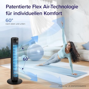 Ventilator torret Levoit Smart APP, 106 cm, 7,9 ms, negru - Img 5