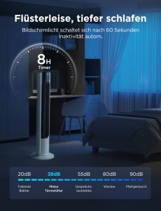 Ventilator turn Midea FZ10-19BRA motor cupru robust telecomanda timer 7 ore - Img 7