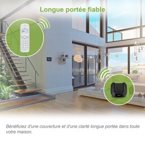 (versiunea franceza) VTech CS1501 Telefon DECT fara fir cu doua telefoane, blocare apeluri, identificare apelant/apel in asteptare, difuzor, afisaj iluminat din spate si tastatura iluminata din spate - Img 3