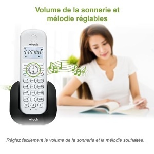 (versiunea franceza) VTech CS1501 Telefon DECT fara fir cu doua telefoane, blocare apeluri, identificare apelant/apel in asteptare, difuzor, afisaj iluminat din spate si tastatura iluminata din spate - Img 13
