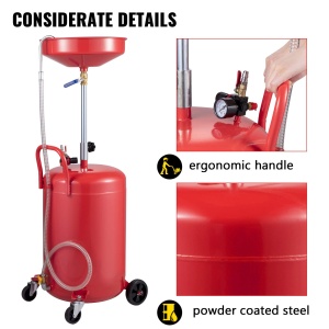 Vevor 917-02 Rezervor Ulei Uzat 75L Reglabil pe Inaltime Cu Roti pentru Mobilitate - Img 7