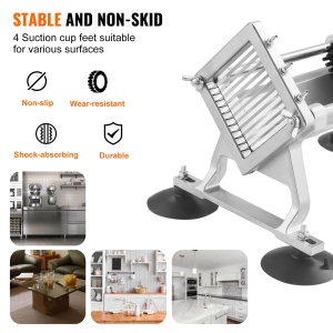 Vevor Gemuseschneider AY440-2 Manual Lame din Otel Inoxidabil Taiere Uniforma 14 Inch - Img 6