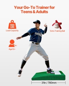 VEVOR Pitching Mound 31 inch Echipament de antrenament pitching portabil IndoorOutdoor - Img 2