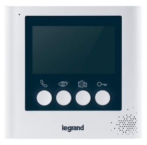Video Interfon Legrand 4,3 Zoll, Alb, Extensibil pentru 2 Familii - Img 2