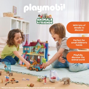 Vila cu animale PLAYMOBIL 71852 Set de joaca pentru copii de 4 ani Include 3 figurine si accesorii - Img 3