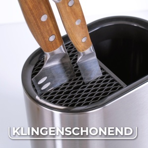 Vileda Organizator Bucatarie Inox - Suport Utensile Compact si Elegant - Img 4