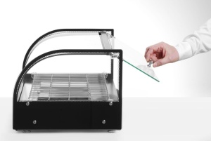 Vitrina de incalzire HENDI, reglare temperatura 85C, inox, 400W, 554x376x311mm - Img 6