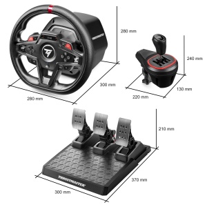 Volan Racing Thrustmaster T248R, 3,1 Nm Force Feedback, Pedalset si Schimbator TH8S - Img 5