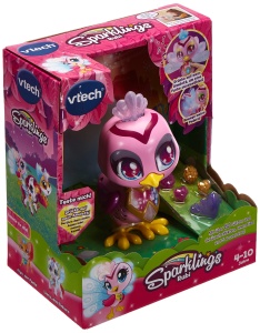 Vtech 80-532104 Sparklings Rubi animalul de companie electronic Peacock cu accesorii combo roz - Img 6