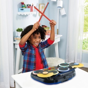 VTech Kidi DJ Drums Set Tobite Electronice cu Lumini si Bluetooth pentru Copii 6-12 Ani - Img 6