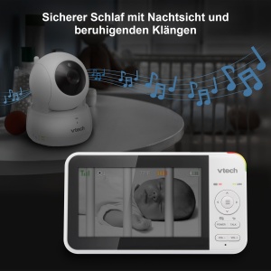 VTech VM924 Baby Monitor Video Display 5 inch Camera Pan-Tilt-Zoom Autonomie 31 ore - Img 6