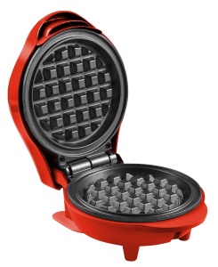 Waffle Maker Bestron AMW500R, Design Compact, Culoare Rosie, Placa 12,5 cm - Img 4