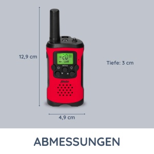 Walkie Talkie Alecto FR-115 - Set 2 bucati, raza 7 km, 8 canale, rosu - Img 6