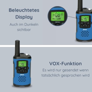 Walkie Talkie Alecto FR175 - 7 km Reichweite, 8 Canale, Culoare Albastra - Img 6