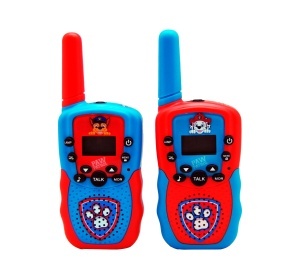 Walkie Talkie Pro Set Paw Patrol, raza 3 km, necesita 2x 9V baterii