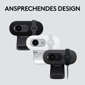 Webcam Full HD Logitech Brio 100, 1080p, cu microfon integrat, negru - Img 11