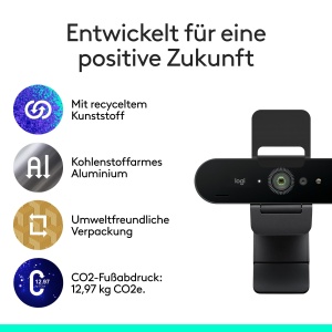 Webcam Logitech Brio 4K, 30 fps, Microfon cu Reducere Zgomot - Img 9