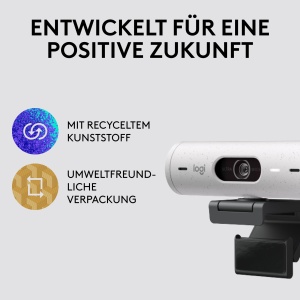 Webcam Logitech Brio 500 Full-HD, 1080p, cu Microfon Dual si Corectie Automata a Luminii - Img 5