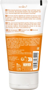 WELEDA Organic Kids 2in1 Shower & Shampoo Fruity Orange, Gel de dus Natural Cosmetics si lotiune de corp pentru curatarea delicata a pielii si a parului, potrivit pentru copii de la trei ani (1 x 150 ml) - Img 2