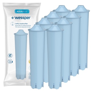 Wessper Aqua Blue Filtru Apa cu Carbune Activ Compatibil Jura Impressa - Set 8 Bucati