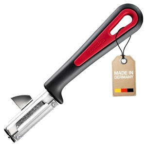 Westmark 29092270 Peeler Gallant, PP/TPE/otel inoxidabil, negru / rosu, 16,5 x 3,7 x 2 cm - Img 1