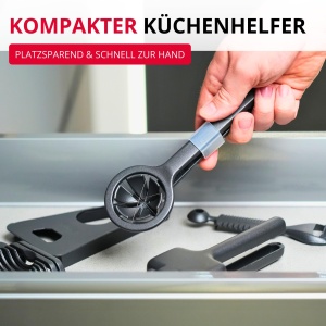 Westmark Eierschneider Columbus Black Edition Taietor Ou din Aluminiu Filoane din Otel Inoxidabil Culoare Antracit - Img 6